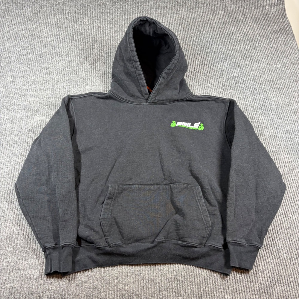 Vlone‎ Hoodie Mens M Black Smile The Weeknd Juice WRLD Pullover Streetwear